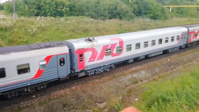 Тэп70-0097 с пассажирским поездом №371 Котлас-Архангельск смотреть онлайн