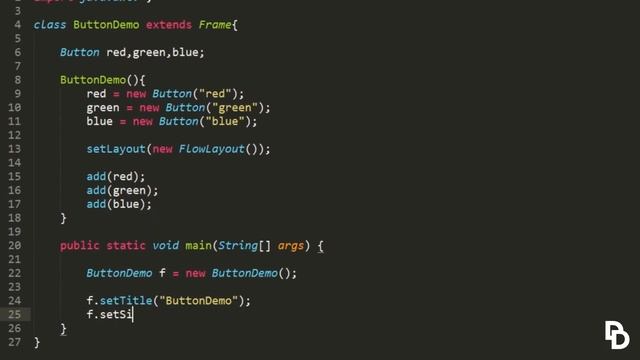 Awt Button with ActionListener | Developer Dost | HINDI смотреть онлайн