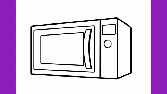 HOW TO DRAW A MICROWAVE OVEN EASY смотреть онлайн
