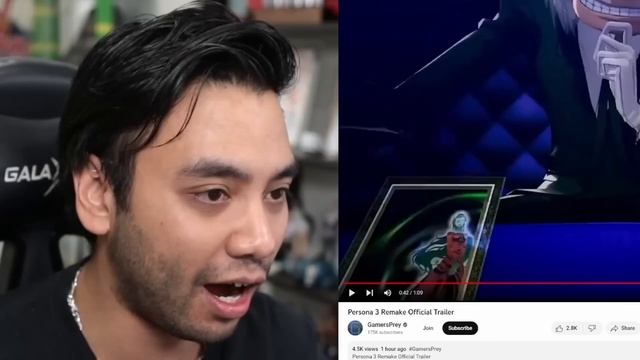 Gigguk's reaction to the new Persona 3 remake (Persona 3 Reload) смотреть онлайн