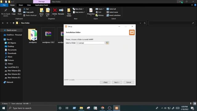 The selected folder is not empty | Local server xampp [Xampp Install problem] Xampp 2022 смотреть онлайн