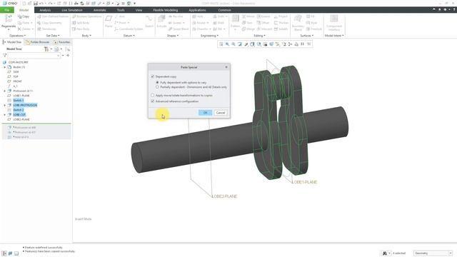 Creo Parametric - Copy & Paste and Copy & Paste Special смотреть онлайн
