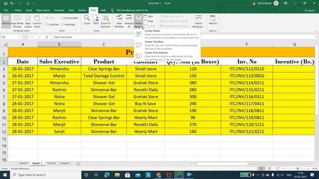 How to apply freeze panes|Freeze panes in excel sheet|How to fixed Row & columns|freeze pane excel смотреть онлайн