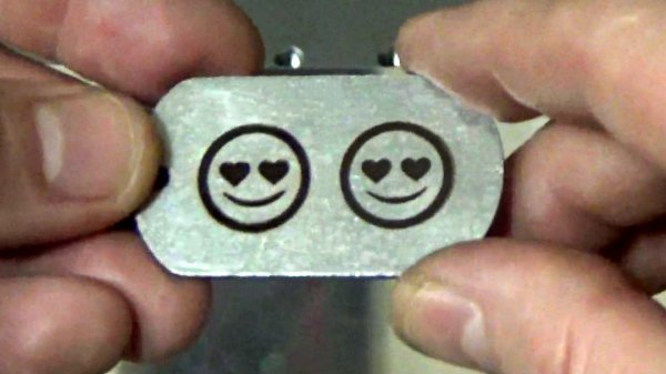 Черная контрастная гравировка БЫСТРО на металле! EzCad2 настройки гравировки