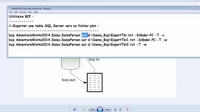 Utilitaire bcp en SQL Server 2014-Exporter une table Partie 1 смотреть онлайн