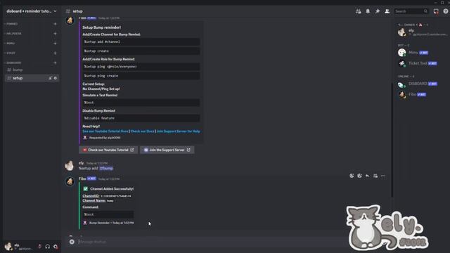 how to set up discord BUMP REMINDER | 2023 tutorial with disboard and fibo 、ely. °｡˚☁ смотреть онлайн
