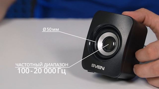 Видео распаковка SVEN 130 ? Компактные колонки с регулятором громкости на задней панели. смотреть онлайн