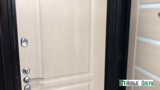 Дверь Термо Пальмира "Монолит Тепло" Млечный дуб обзор уличной двери смотреть онлайн