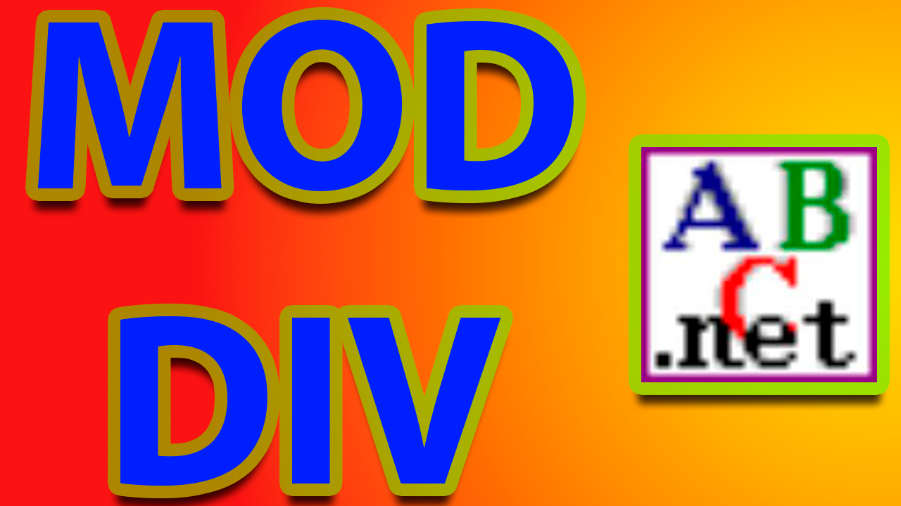 Что такое mod и div в pascal смотреть онлайн