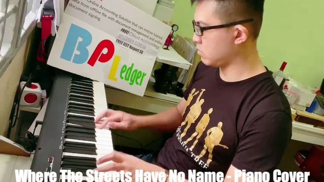 Where The Streets Have No Name - Piano Cover смотреть онлайн