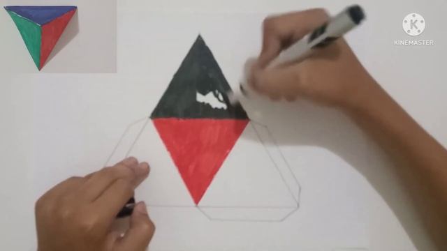 Как сделать объемный треугольник/How to make a three-dimensional triangle смотреть онлайн