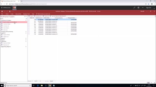 Microsoft Access Online - Access in a browser смотреть онлайн