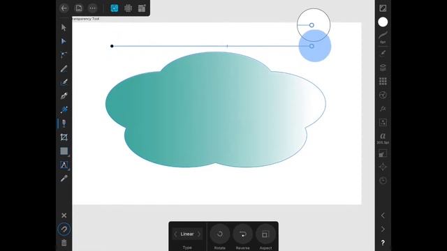 Transparency Tool in Affinity Designer for iPad смотреть онлайн