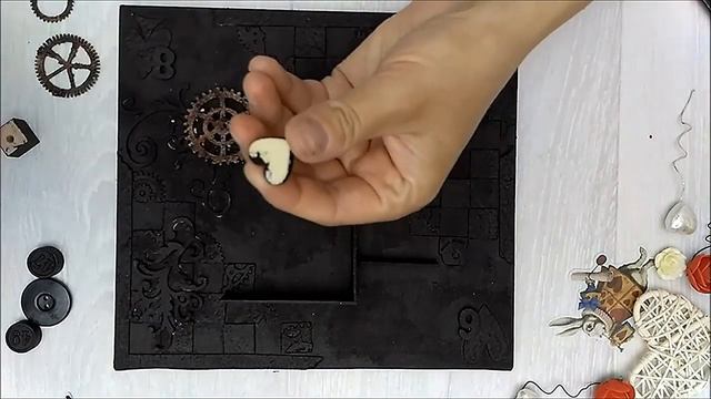 Mixed Media Key Shelf / Микс Медиа ключница 