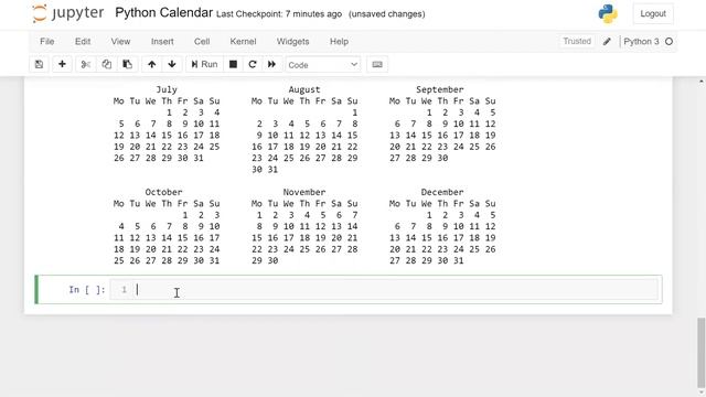 Python Calendar Module #33 смотреть онлайн