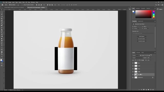 How To Create A Juice Bottle Mockup | Photoshop Mockup Tutorial