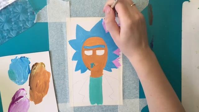 Рисуем Рик и Морти) Рисование в удовольствие ! смотреть онлайн