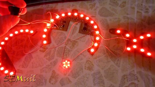 LED подсветка приборной панели Honda accord 6 (Красная) смотреть онлайн