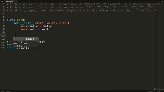 Deck of Cards Solution Card Class in Python | Coding for Kids Python Learn to Code 50 Awesome Games смотреть онлайн