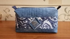 Джинсовая косметичка своими руками.
