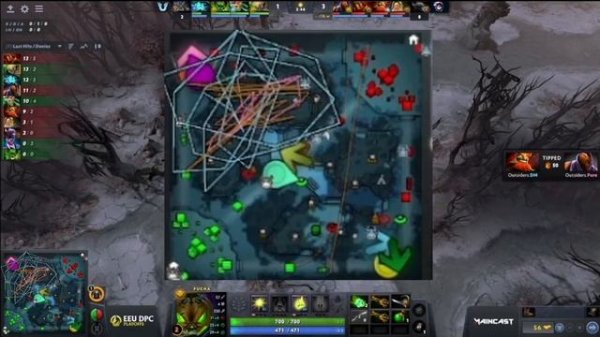 Игрок Virtus Pro Pure нарисовал букву Z в матче Outsiders vs Mind Games.mkv