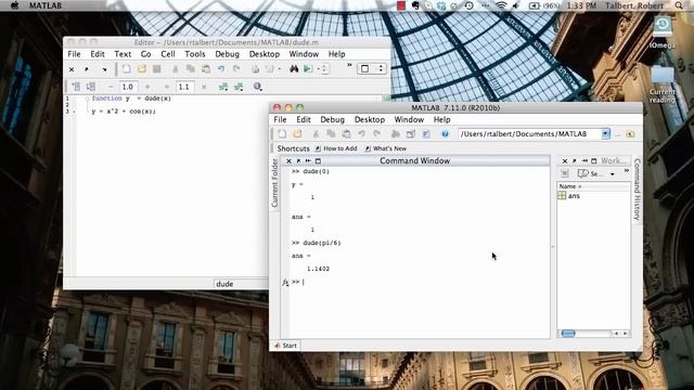 Function M-Files In MATLAB
