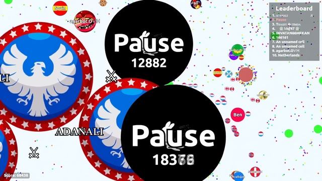 Pause! What just happened? (Agar.io 70k Score) смотреть онлайн