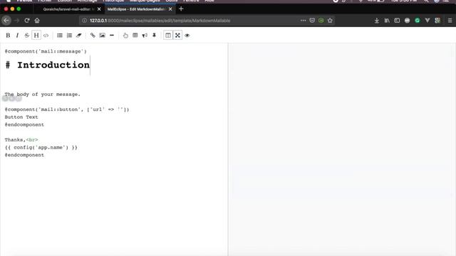 Laravel Mail Editor - maileclipse.io смотреть онлайн