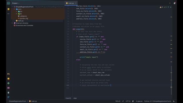 Simple Registration Form | Python Mini Project | Source Code | Pycharm смотреть онлайн