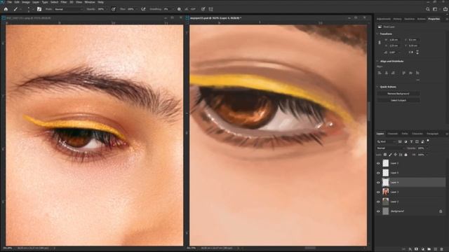 Портрет в фотошопе | Digital Painting Process 001 | Vlada смотреть онлайн