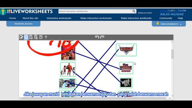 CARA-CARA MEMBINA SOALAN SUAIKAN DAN SOALAN TARIK DAN LETAK: TUTORIAL LIVEWORKSHEET смотреть онлайн