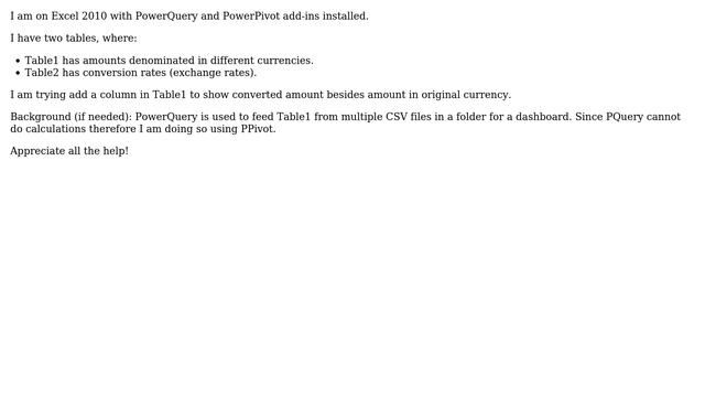 Doing calculation in PowerPivot (Excel 2010) based on two tables смотреть онлайн