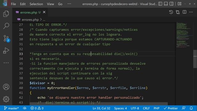 Errores en PHP | PHP Error Reporting - set_error_handler() en PHP (parte 5) смотреть онлайн