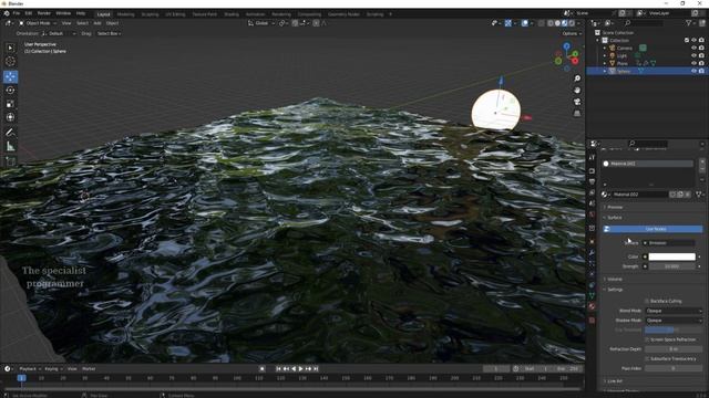Create Ocean and Sun in Blender ( modeling and animation ) / Blender tutorial for beginner смотреть онлайн