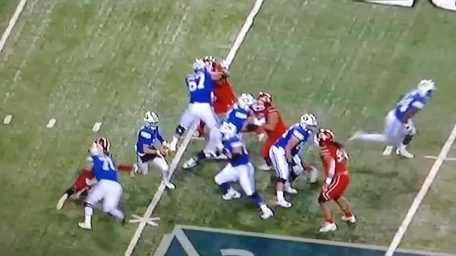 Leki Fotu sack! 3rd and 8 with 8 min left! Huge sack! смотреть онлайн