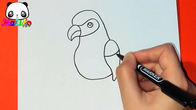 Как нарисовать ПОПУГАЯ из Адопт Ми | How to draw a Parrot from Roblox Adopt Me | Як малювати папугу смотреть онлайн