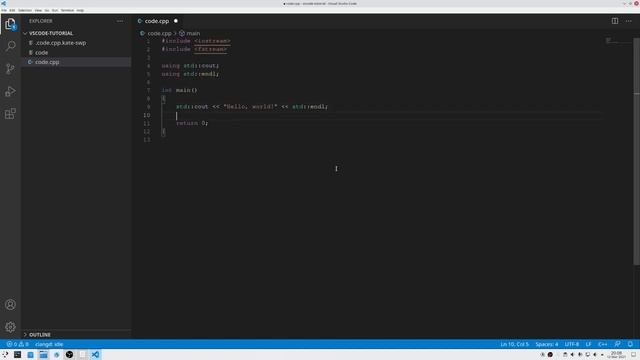 Tutorial: Install Visual Studio Code, and write your first CMake script смотреть онлайн