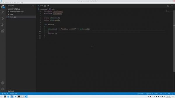 Tutorial: Install Visual Studio Code, and write your first CMake script
