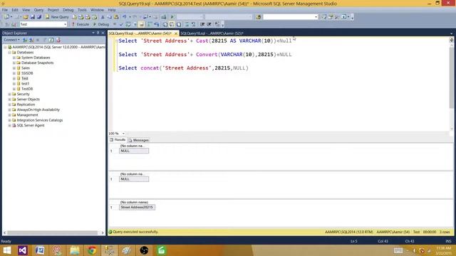 How to Concatenate String Values with Integer values in SQL Server - TSQL Tutorial смотреть онлайн