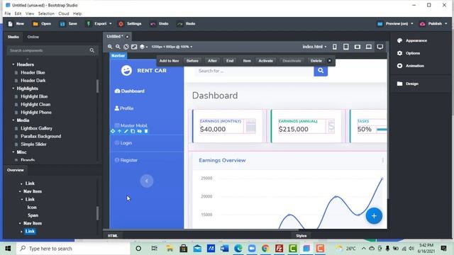 Membuat Admin Website Dengan Bootstrap Studio смотреть онлайн