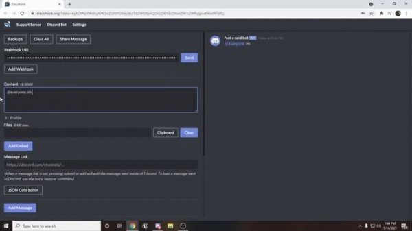 HOW TO RAID A DISCORD SERVER WITH A WEBHOOK!