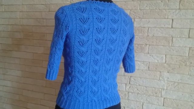 Готова кофта с узором из японского журнала.. смотреть онлайн