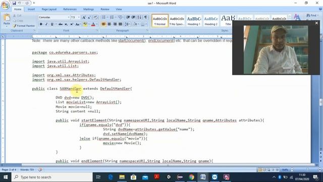 XML parsing using SAX смотреть онлайн