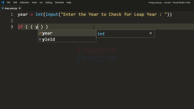 Python Example Program to Check for Leap Year Without using Calendar Module смотреть онлайн