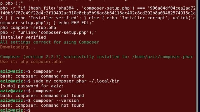 Composer |How To Install On Debian | How To | 2022 смотреть онлайн