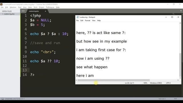 [Solved] Null coalescing operator (??) in PHP смотреть онлайн