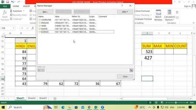 Use of Difine Name In Ms Excel | GIT Education смотреть онлайн