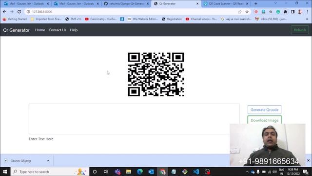 Django QR code Generator Web App смотреть онлайн