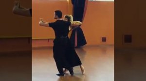 Luca and Daria Baricchi Practicing Waltz