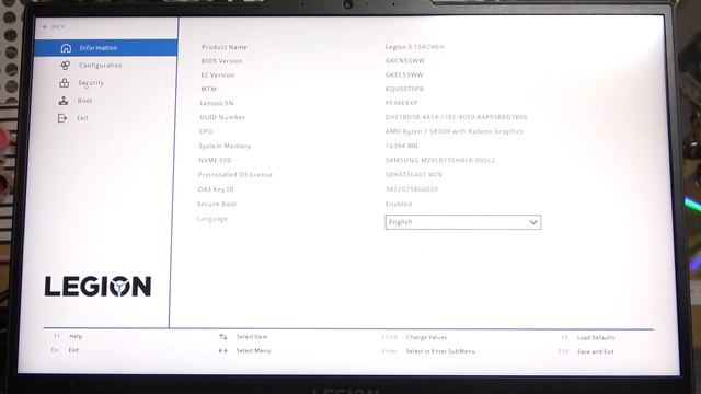 How To Enable & Disable Secure Boot For Lenovo Legion Laptop смотреть онлайн